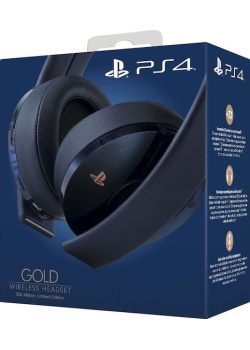 PS4 500 Million Limited Edition Gold Headset PS4 NEW