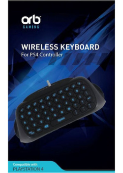Playstation 4 Controller Keyboard Blue Blacklit PS4 NEW