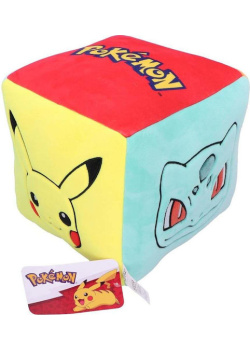 Pokémon Starter Cube Cushion 25cm Videogames Starter Cube NEW