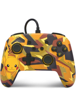 PowerA Enhanced Wired Controller - Nintendo Switch - Camo Storm Pikachu NEW