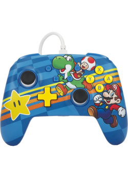 PowerA Enhanced Wired Controller for Nintendo Switch - Mushroom Kingdom Friends NEW