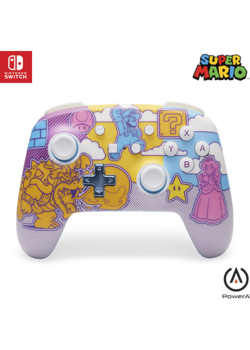 PowerA Enhanced Wireless Controller - Mushroom Kingdom Pop Art (Nintendo Switch) NEW