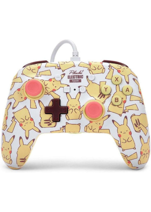 PowerA NSW ENH Wired Controller - Pikachu Blush Nintendo Switch NEW
