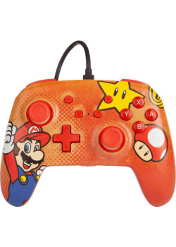 PowerA Nintendo Switch Enh Wired Controller - Mario Vintage Nintendo Switch NEW