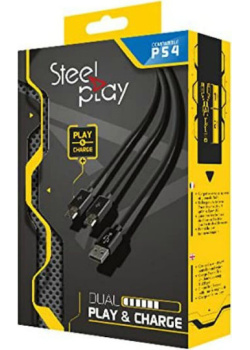 Steelplay Dual Play  and  Charge Cable PS4 NEW