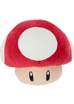 Super Mario Mushroom Cushion 40cm Videogames Mushroom NEW