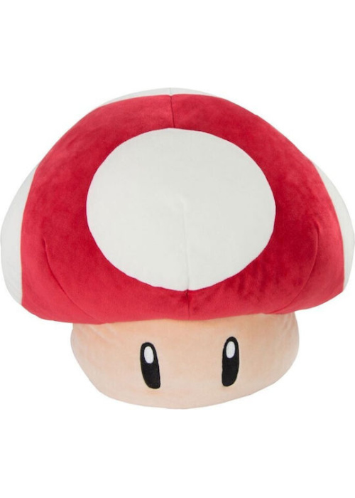 Super Mario Mushroom Cushion 40cm Videogames Mushroom NEW