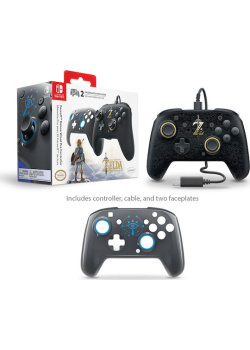 Switch Breath of Wild Faceoff Deluxe Wired Pro Controller Nintendo Switch NEW