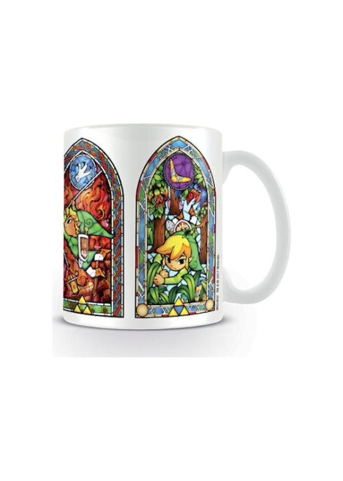 THE LEGEND OF ZELDA (STAINED GLASS) MUG Videogames 250.0 NEW
