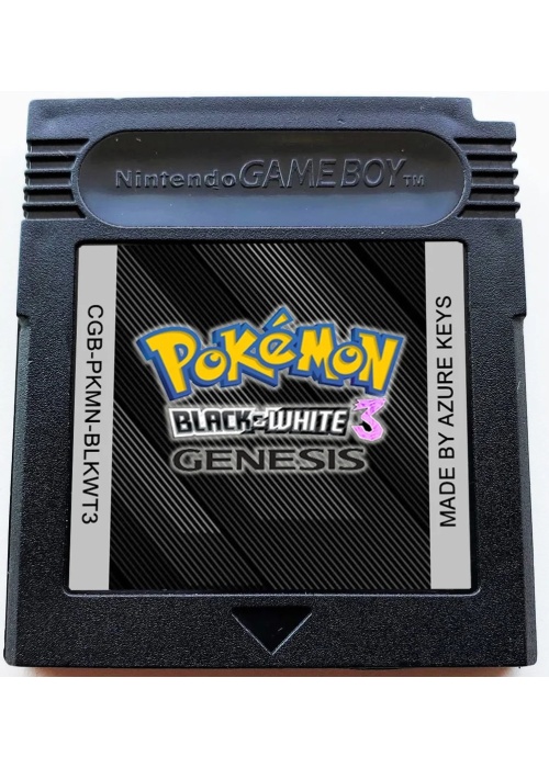 Pokemon - Black White Genesis (Fan made) Game Boy Color (NEW) GAME ONLY-REPRO