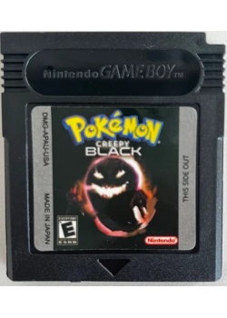 Pokemon - Creepy Black (Fan made) Game Boy Color (NEW) GAME ONLY-REPRO
