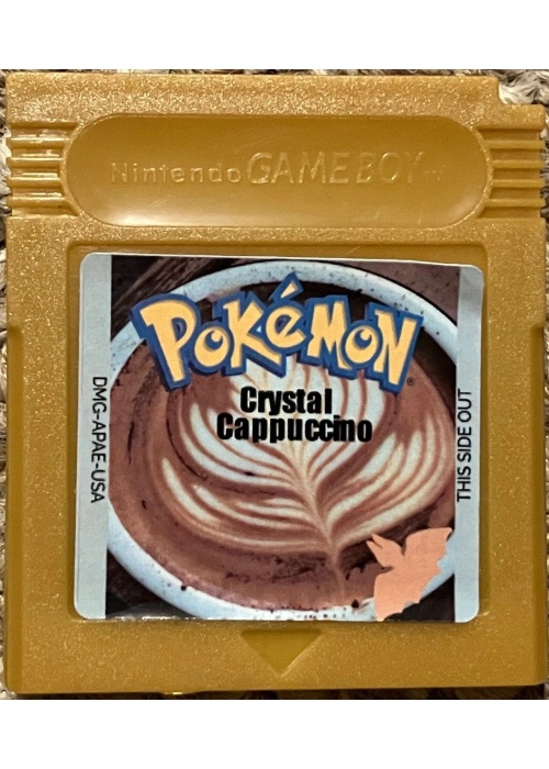 Pokemon - Crystal Cappuccino (Fan made) Game Boy Color (NEW) GAME ONLY-REPRO