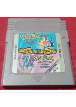 Pokemon - Diamond Crystal 2 in 1 (Fan made) Game Boy Color (NEW) GAME ONLY-REPRO