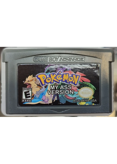 Pokemon - My Ass (Fan made) Game Boy Advance (NEW) GAME ONLY-REPRO