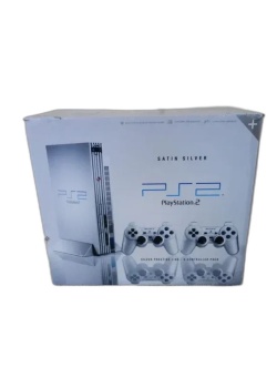 Sony Playstation 2 console Silver (Used) BOX ONLY