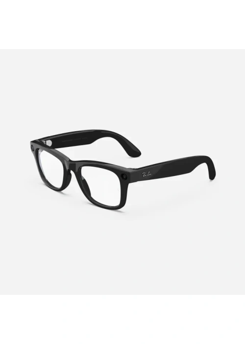Ray-Ban: Meta Wayfarer Standard Smart Glasses - Clear - Shiny Black NEW