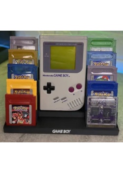 Nintendo Game Boy Console and 10 Cartridge place 3d Printed Base (OEM) (NEW)