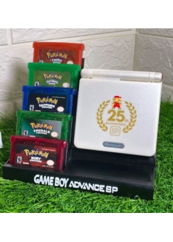 Nintendo Game Boy Advance SP Console With 5 Cartridge place 3d Printed Base (OEM) (NEW)