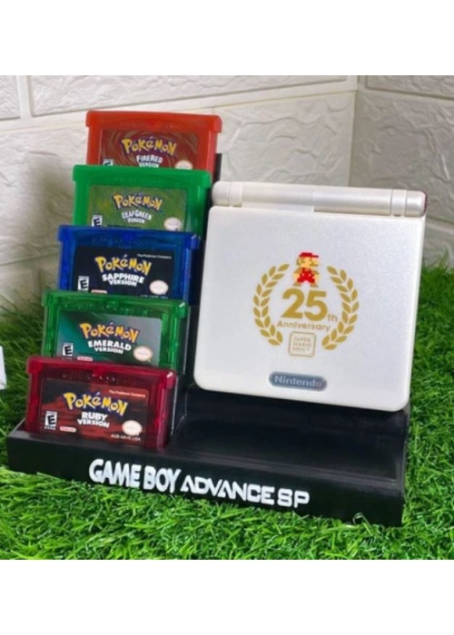 Nintendo Game Boy Advance SP Console With 5 Cartridge place 3d Printed Base (OEM) (NEW)