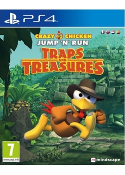 Crazy Chicken Jump n' Run - Traps And Treasures PS4 NEW