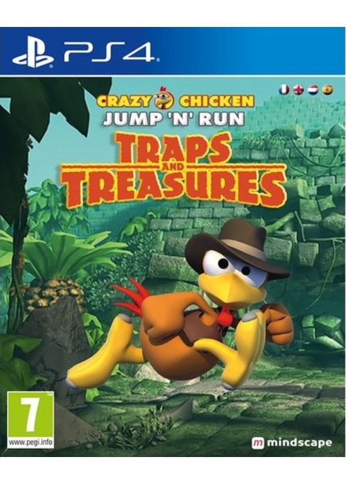Crazy Chicken Jump n' Run - Traps And Treasures PS4 NEW