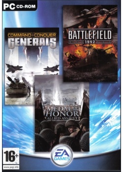 Medal Of Honor Allied Assault, Battlefield 1942 & Command And Conquer Generals PC (Used)