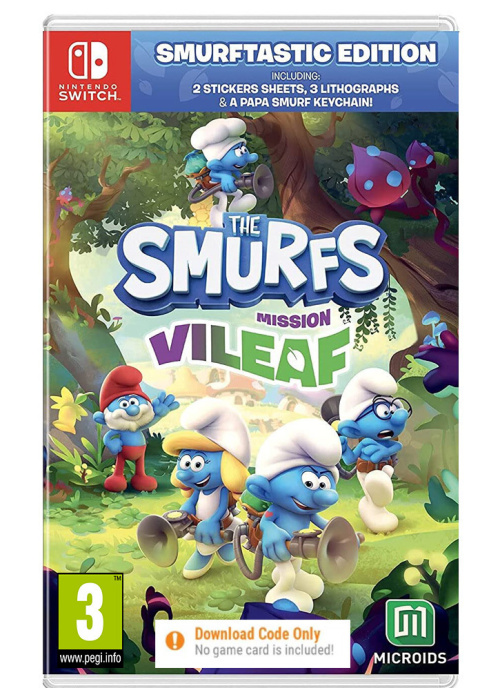 The Smurfs: Mission Vileaf (Code In The Box) Nintendo Switch NEW