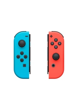 Nintendo Switch Joy-Con Controller Pair - Neon Red (L)  and  Neon Blue (R) (Used)