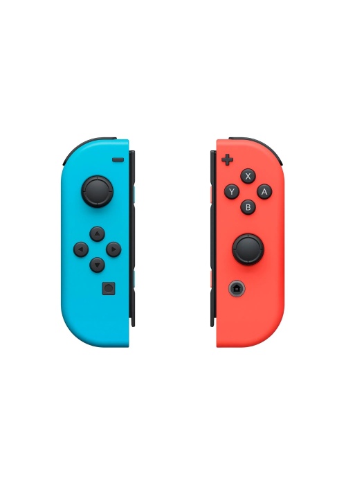 Nintendo Switch Joy-Con Controller Pair - Neon Red (L)  and  Neon Blue (R) (Used)