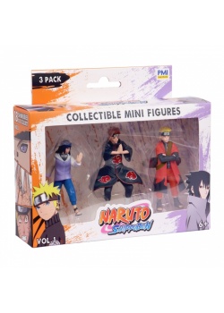 NARUTO SHIPPUDEN FIGURES - 3 PACK ASSORTMENT NEW
