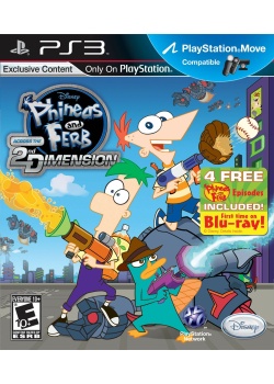 Phineas and Ferb Across the 2nd Dimension + 4 Free Episodes Included PS3 (NEW)