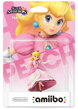 Nintendo Amiibo Super Smash Bros. Figurine Peach Wii U NEW
