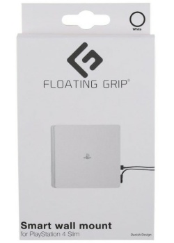 Floating Grip Playstation 4 Slim Wall Mount White PS4 NEW