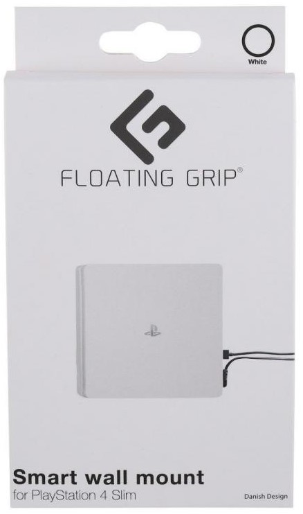 Floating Grip Playstation 4 Slim Wall Mount White PS4 NEW
