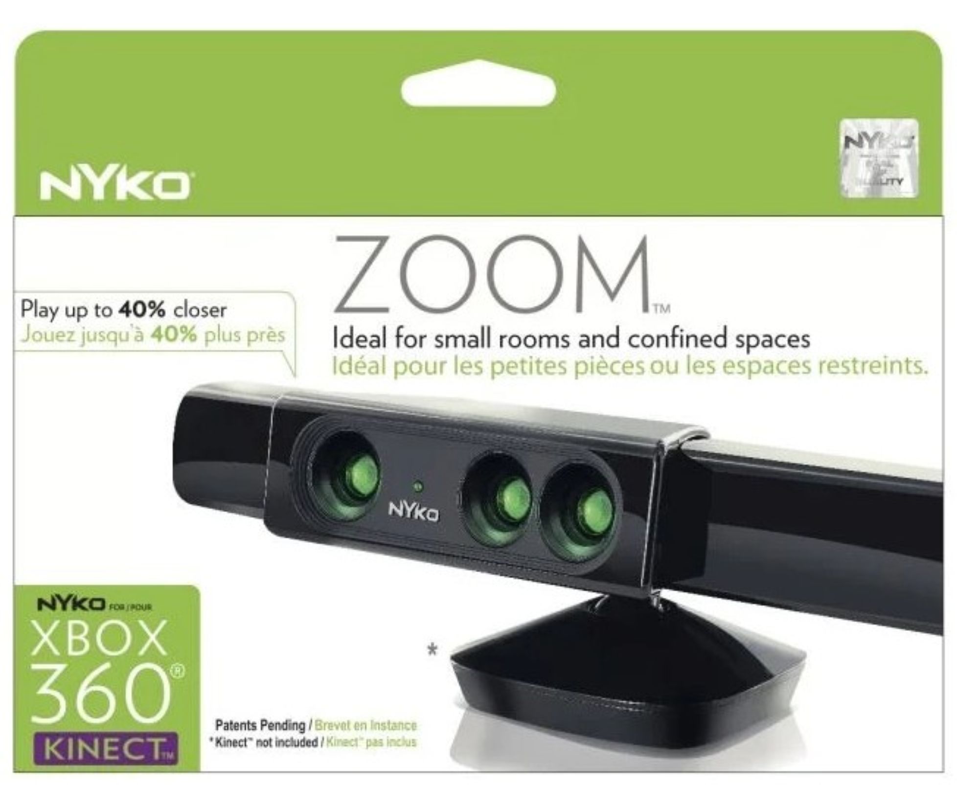 Nyko Zoom Wide-Angle Lens for Kinect (BOXED) Xbox 360 (Used)