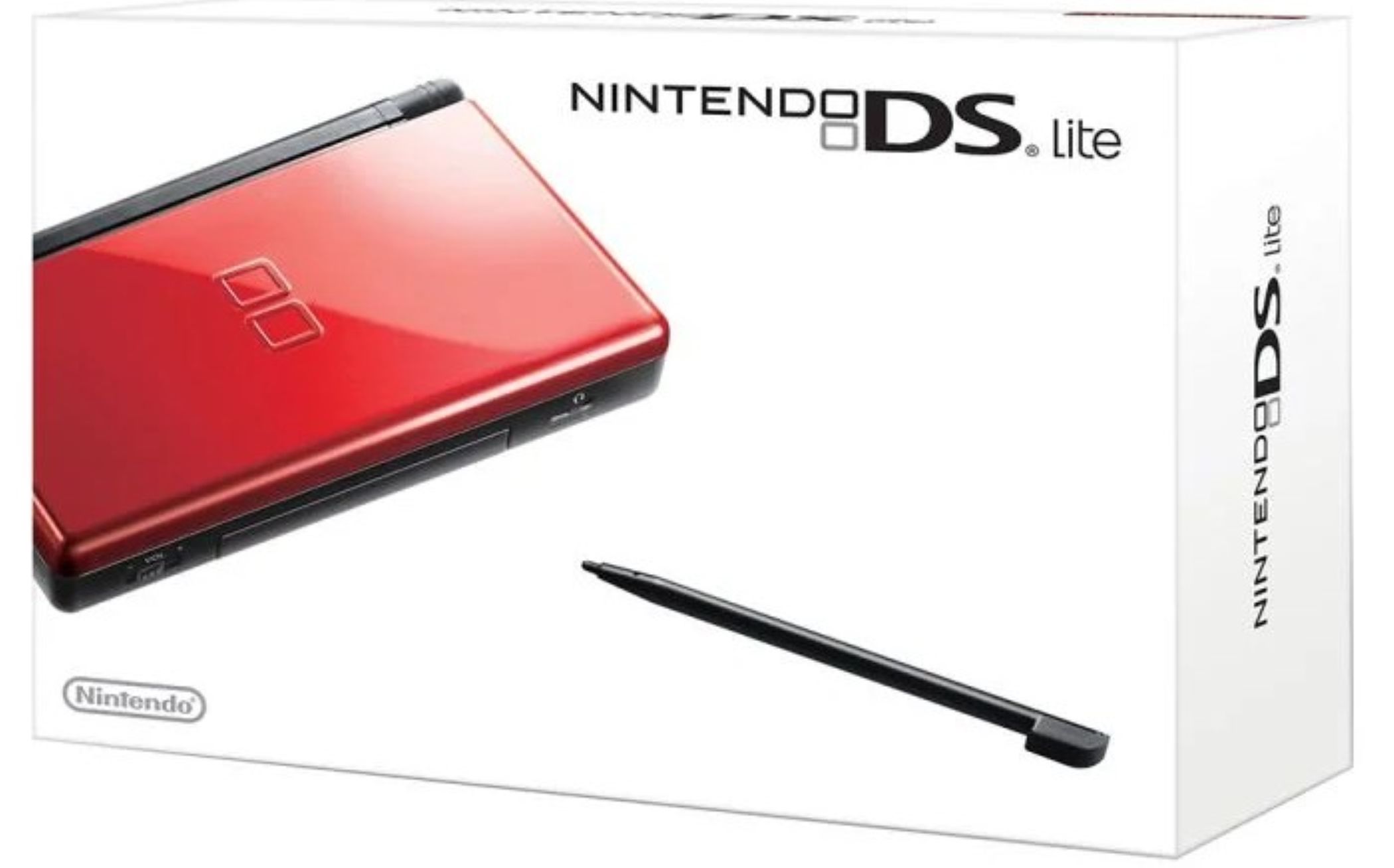 Nintendo DS lite console Red & Black (Used) BOX ONLY