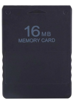 Playstation 2 Memory Card 16MB Black OEM (Used)