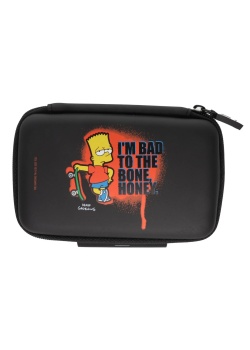 Protective Carry Case Pouch For Nintendo DS Lite & 3DS Bart Simpson Bad to the Bone (Used)