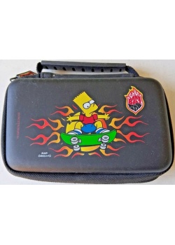 Protective Carry Case Pouch For Nintendo DS Lite & 3DS Bart Simpson Skating (Used)